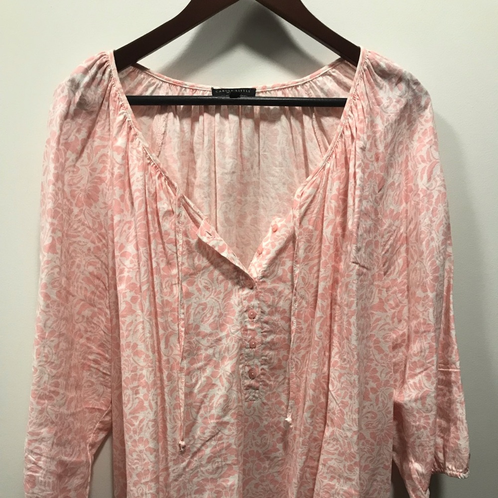 Carole Little Pink Blouse 3x